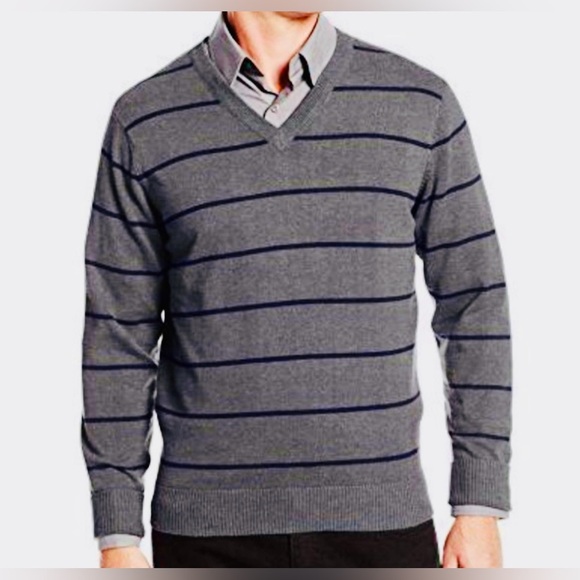 Men’s v neck XL cashmere fancy sweater luxury business academia - Picture 1 of 3